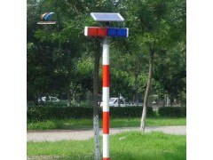 浙江双面红蓝警示灯太阳能警示灯生产厂家图2