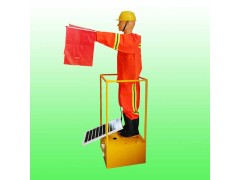 公路施工上下摇旗预警机器人 太阳能摇旗机假人交通设施厂家图2
