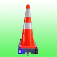 成都封路路锥机器人 太阳能遥控移动路锥编组系统